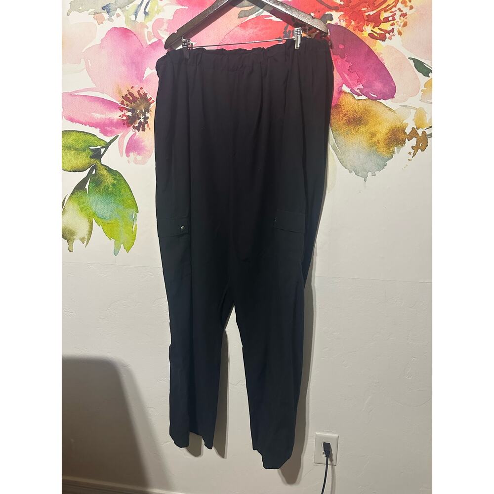 Pretty Little Things Plus Size Cargo Loose Pants - Size 24 - Black